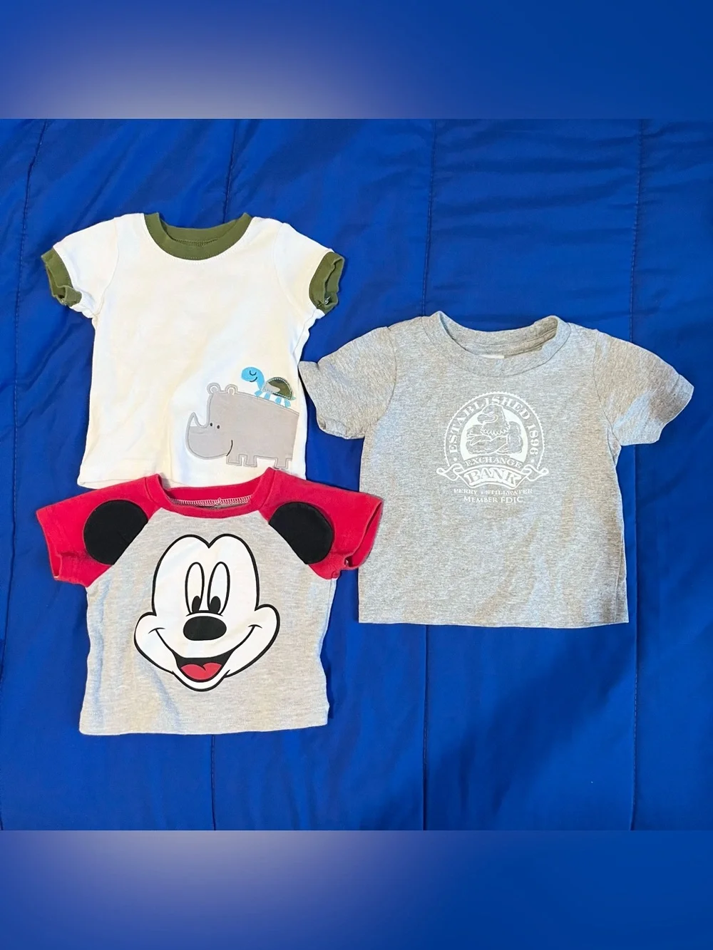 Baby Short Sleeve Shirts, Romper, Shorts Bundle 3-6 Months (5)